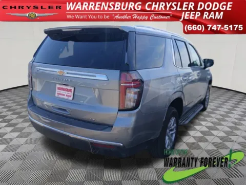Photos of 2023 Chevrolet Tahoe LT for sale in Warrensburg, MO at Warrensburg Chrysler Dodge Jeep Ram Fiat