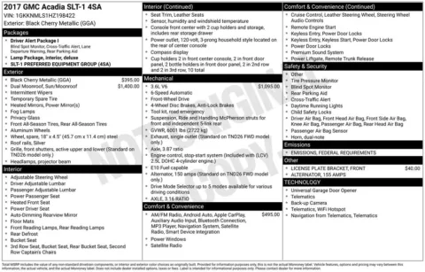 Black 2017 GMC Acadia SLT-1 for sale in Warrensburg, MO