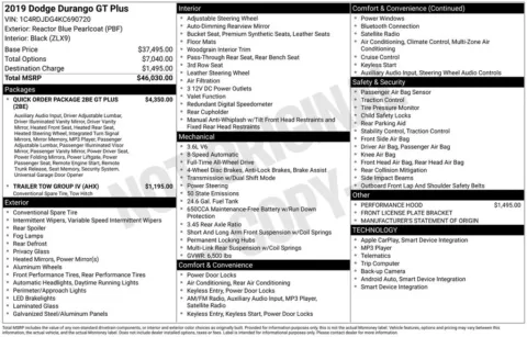 More photos of 2019 Dodge Durango GT Plus at Warrensburg Chrysler Dodge Jeep Ram Fiat, MO