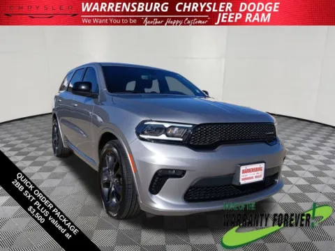 Silver 2021 Dodge Durango SXT Plus for sale in Warrensburg, MO