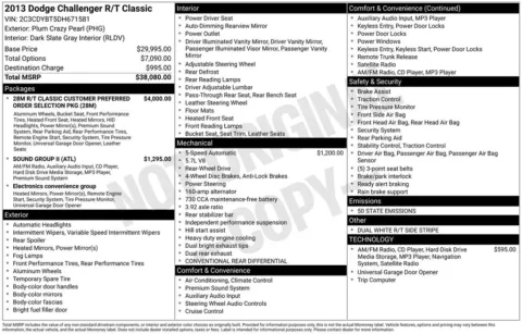 More photos of 2013 Dodge Challenger R/T at Warrensburg Chrysler Dodge Jeep Ram Fiat, MO