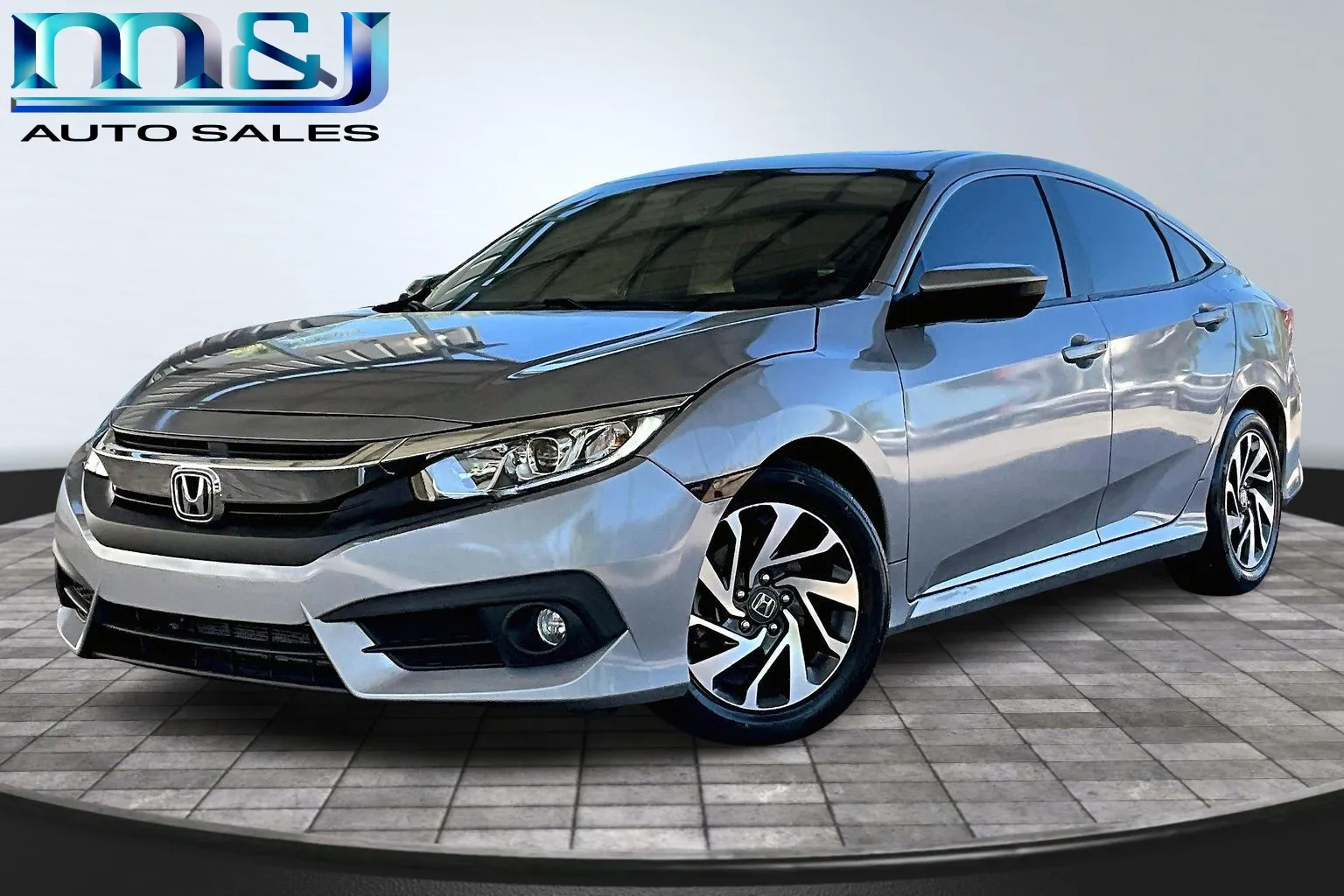 Silver 2016 Honda Civic EX for sale in Jacksonville, FL