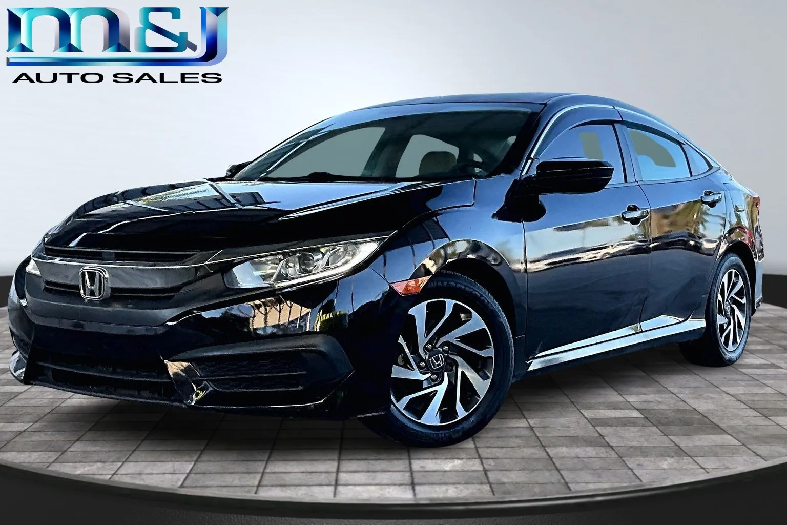 Black 2018 Honda Civic LX for sale in Jacksonville, FL