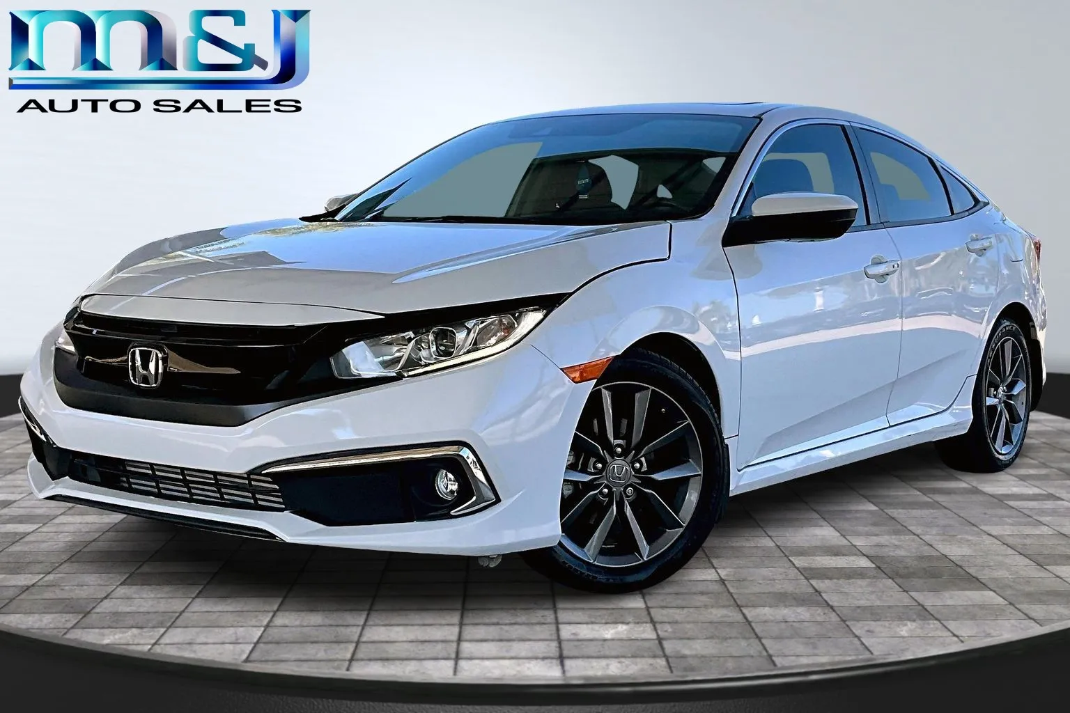 White 2021 Honda Civic EX for sale in Jacksonville, FL