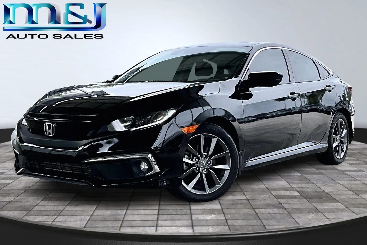 Black 2021 Honda Civic EX-L for sale in Jacksonville, FL