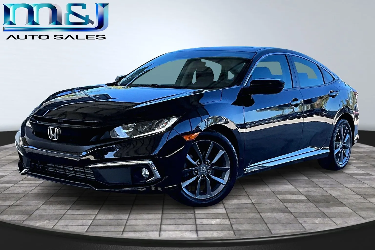 Black 2021 Honda Civic EX for sale in Jacksonville, FL