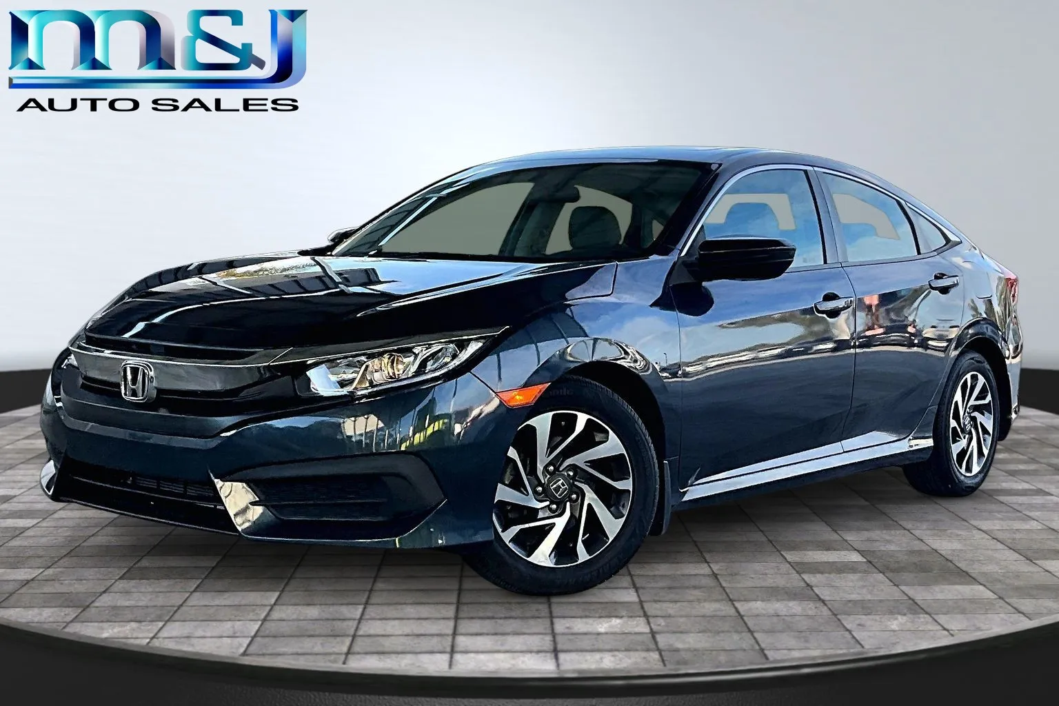 Blue 2018 Honda Civic EX for sale in Jacksonville, FL