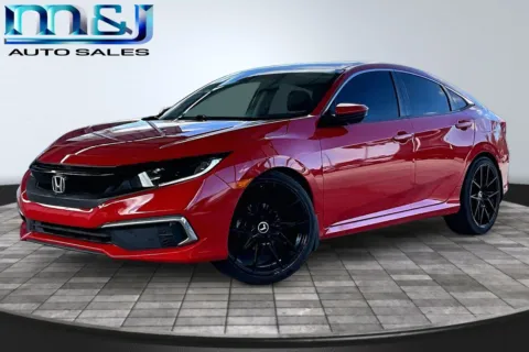 Red 2019 Honda Civic LX for sale in Jacksonville, FL