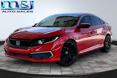 Red 2019 Honda Civic LX for sale in Jacksonville, FL