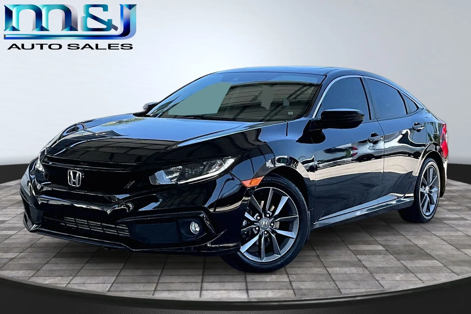 Black 2019 Honda Civic EX for sale in Jacksonville, FL