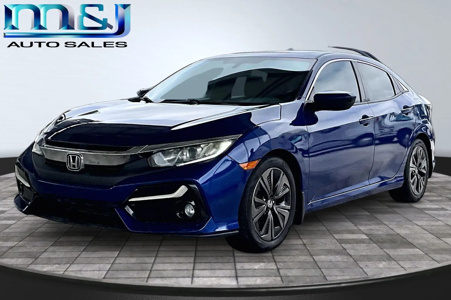 Blue 2017 Honda Civic EX for sale in Jacksonville, FL