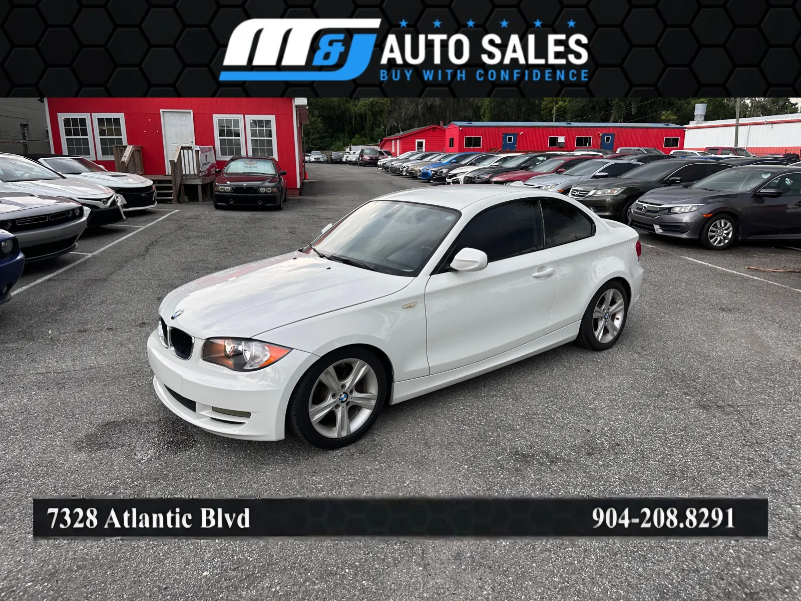 White 2011 BMW 1 Series 128i for sale in Jacksonville, FL