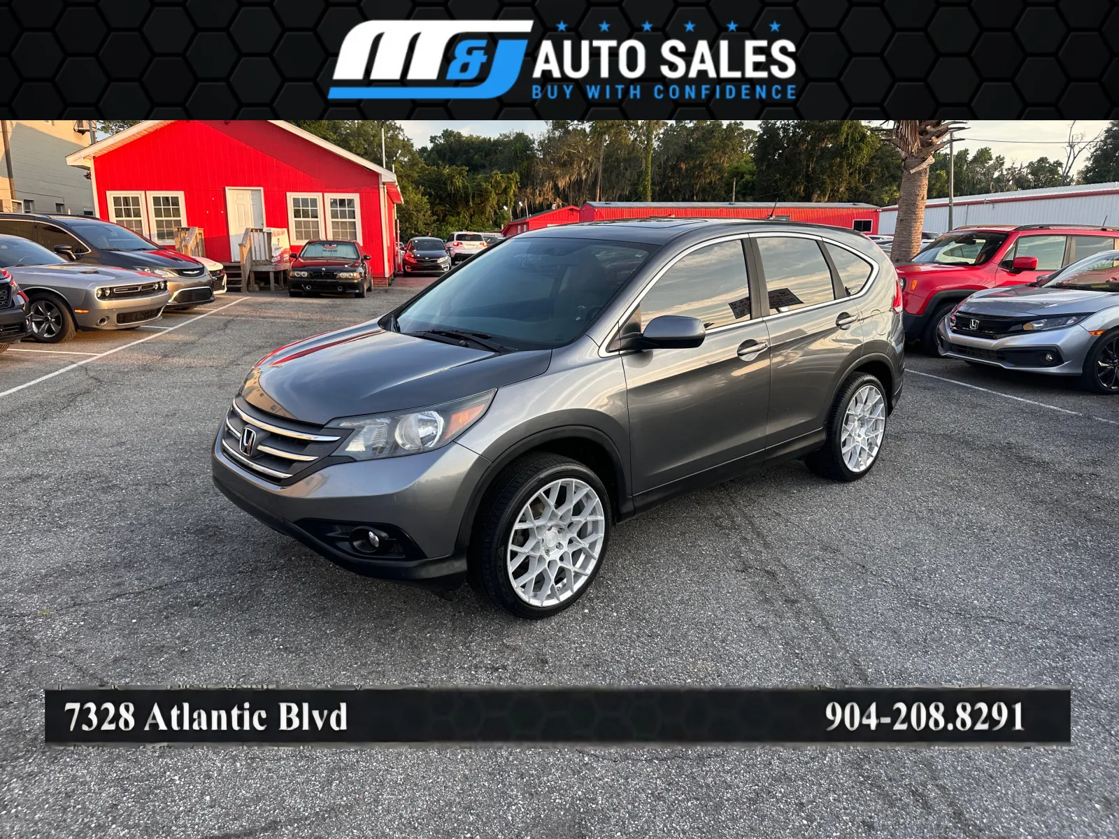 Gray 2013 Honda CR-V EX for sale in Jacksonville, FL