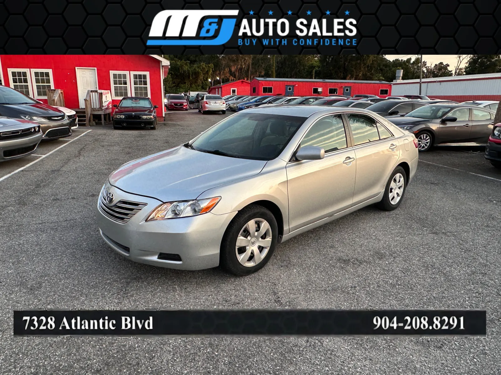 Silver 2008 Toyota Camry for sale in Jacksonville, FL