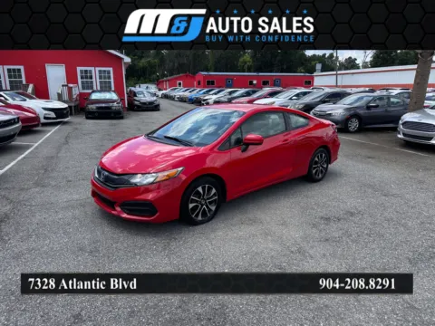 Red 2015 Honda Civic LX for sale in Jacksonville, FL