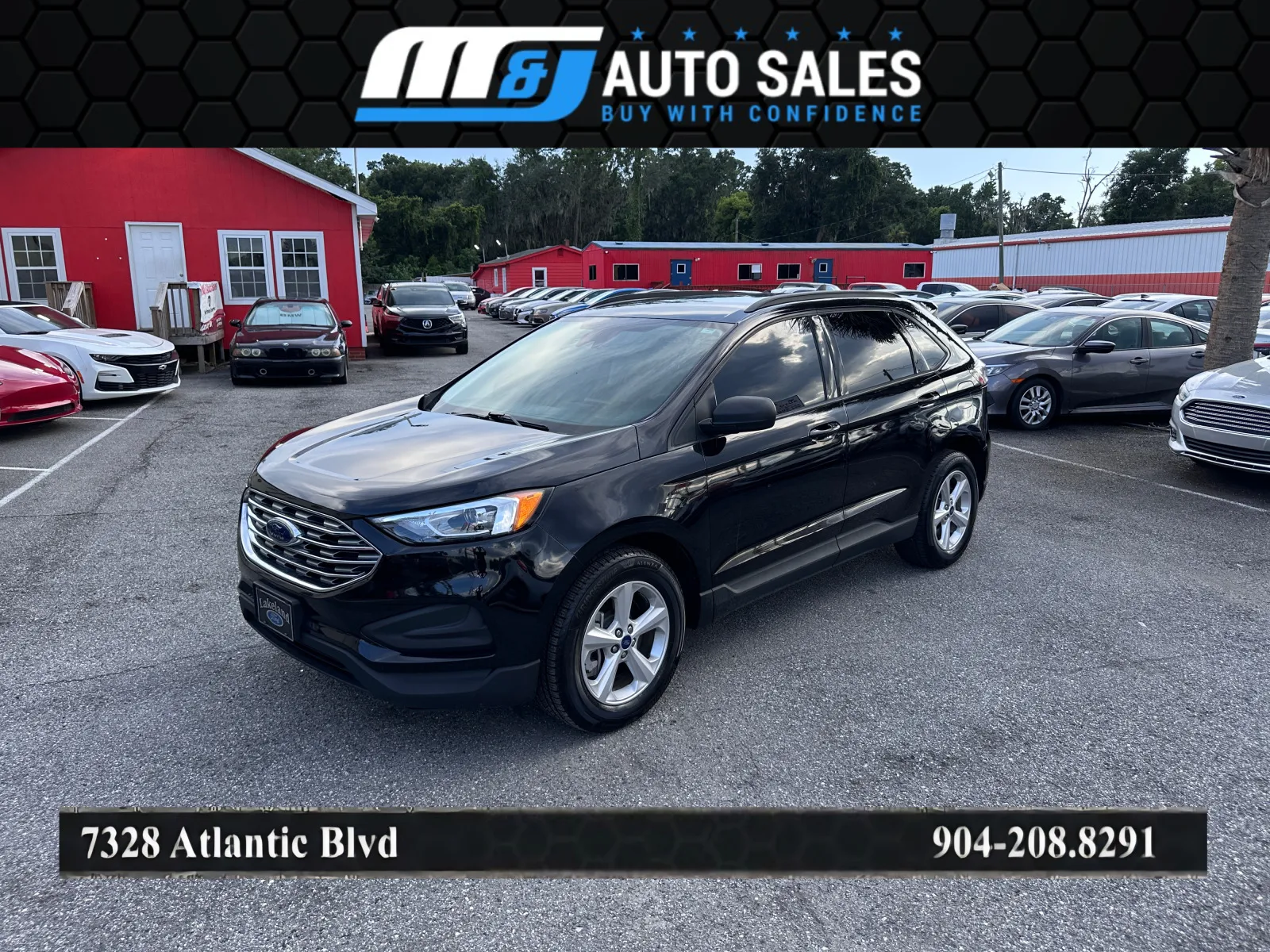 Black 2022 Ford Edge SE for sale in Jacksonville, FL