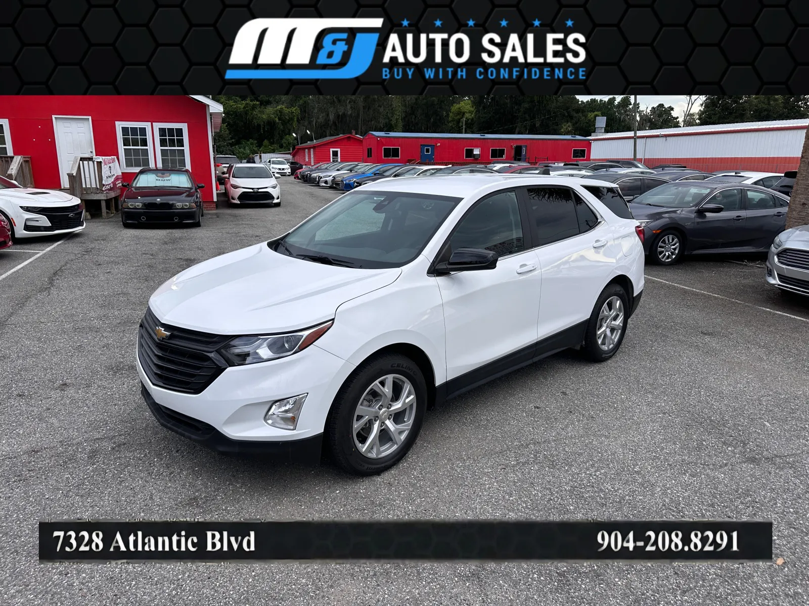 White 2021 Chevrolet Equinox LT for sale in Jacksonville, FL