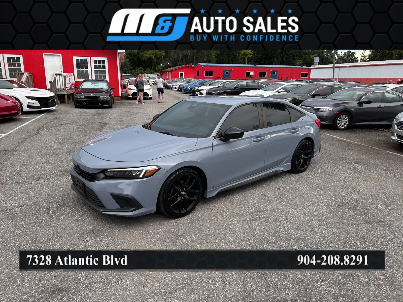 Gray 2022 Honda Civic Sport for sale in Jacksonville, FL