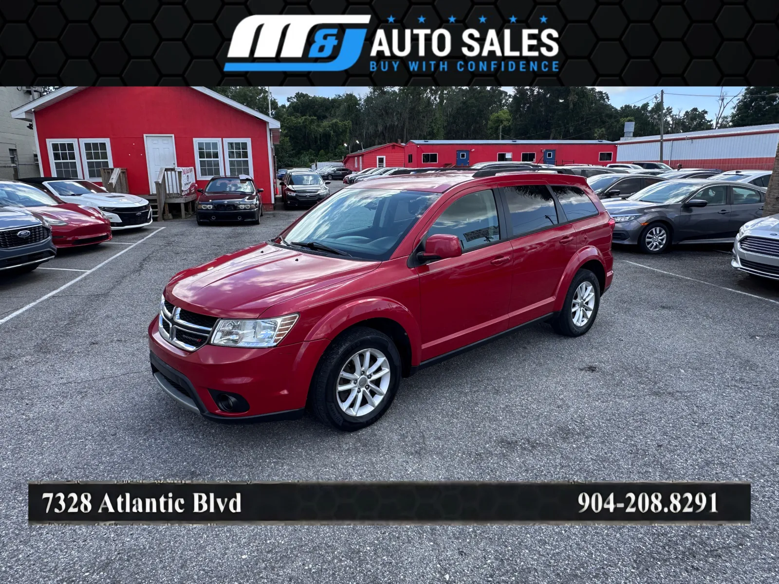 Red 2015 Dodge Journey SXT for sale in Jacksonville, FL