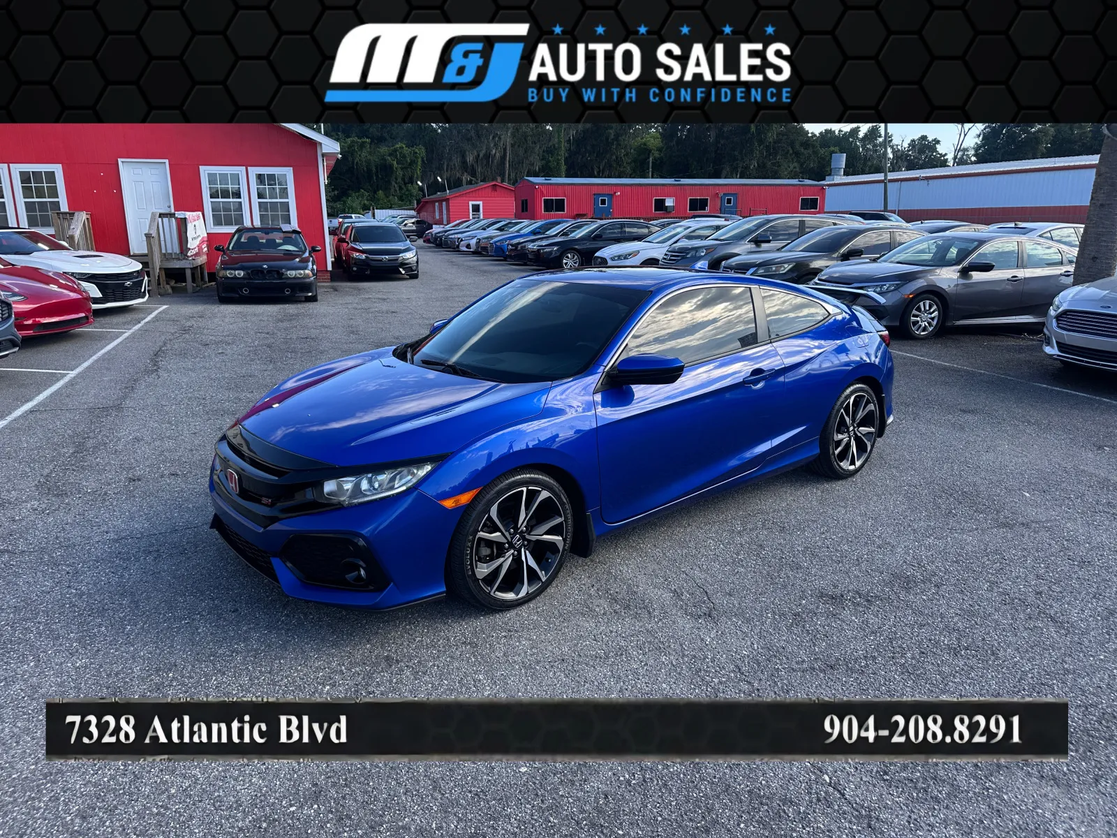 Blue 2017 Honda Civic for sale in Jacksonville, FL