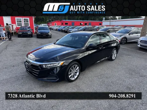 Black 2021 Honda Accord LX for sale in Jacksonville, FL