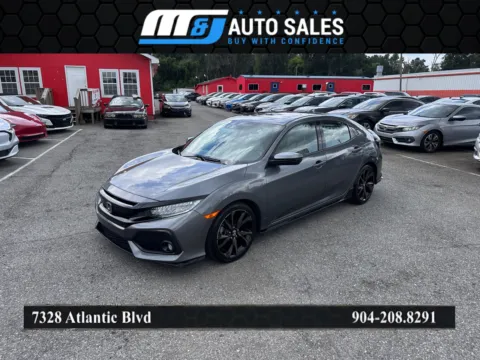 Gray 2018 Honda Civic Sport Touring for sale in Jacksonville, FL