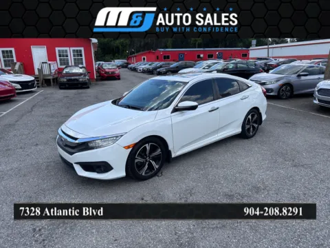 White 2016 Honda Civic Touring for sale in Jacksonville, FL