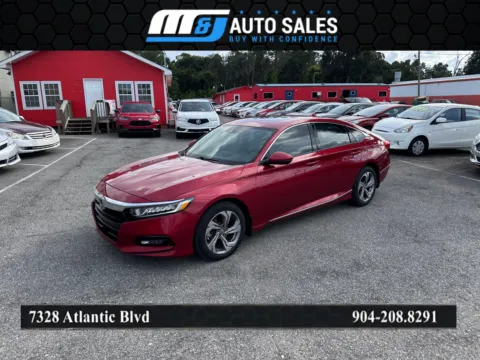 Red 2018 Honda Accord EX-L for sale in Jacksonville, FL