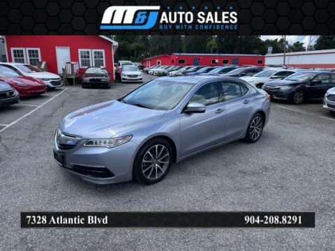 Silver 2015 Acura TLX SH-AWD V6 w/Tech for sale in Jacksonville, FL