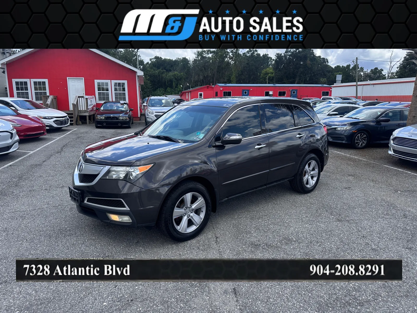 Gray 2011 Acura MDX SH-AWD w/Tech for sale in Jacksonville, FL
