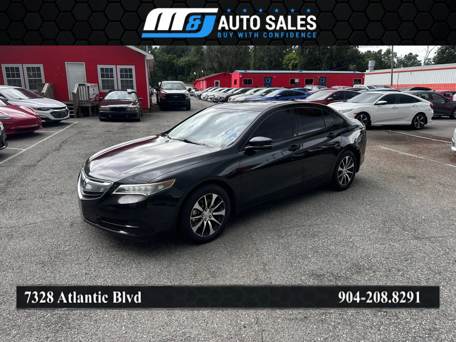 Black 2017 Acura TLX for sale in Jacksonville, FL