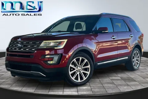 Red 2017 Ford Explorer Limited for sale in Jacksonville, FL