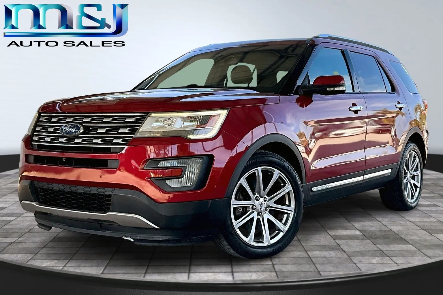 Red 2017 Ford Explorer Limited for sale in Jacksonville, FL