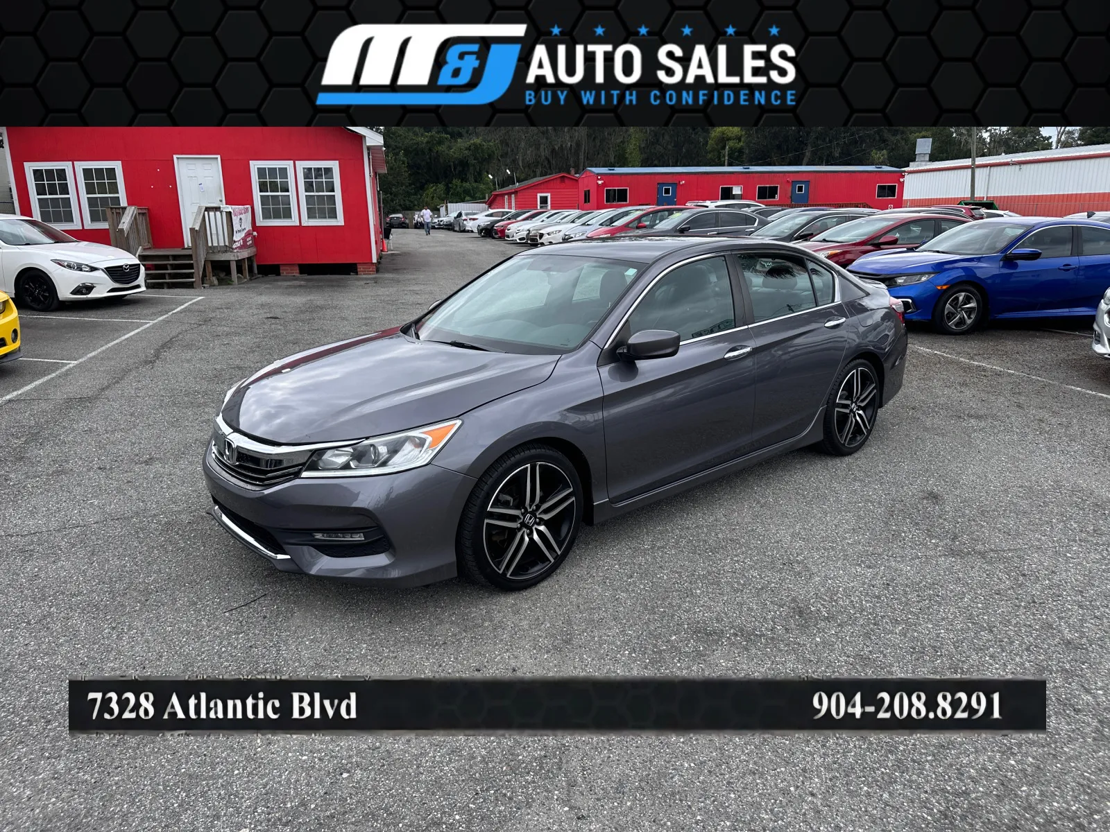 Gray 2016 Honda Accord Sport for sale in Jacksonville, FL