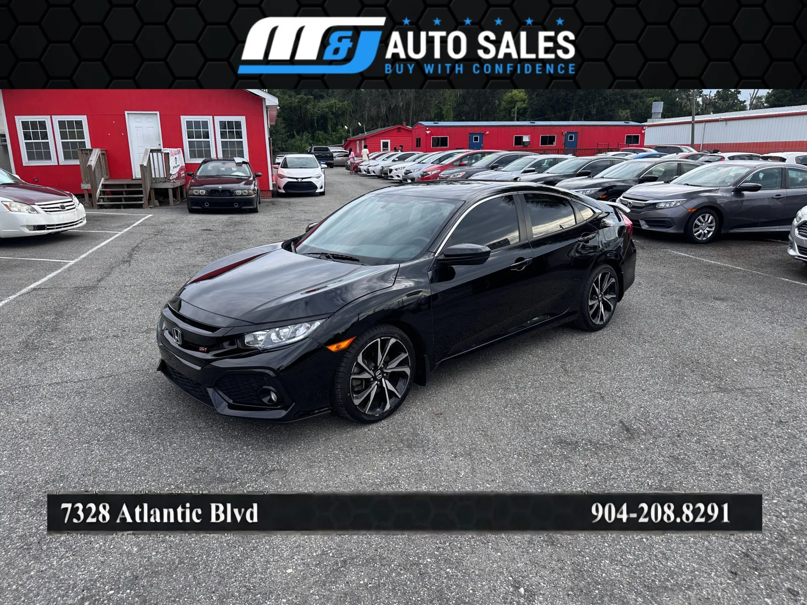 Black 2018 Honda Civic for sale in Jacksonville, FL