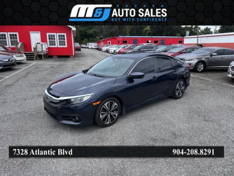 Blue 2017 Honda Civic EX-T for sale in Jacksonville, FL
