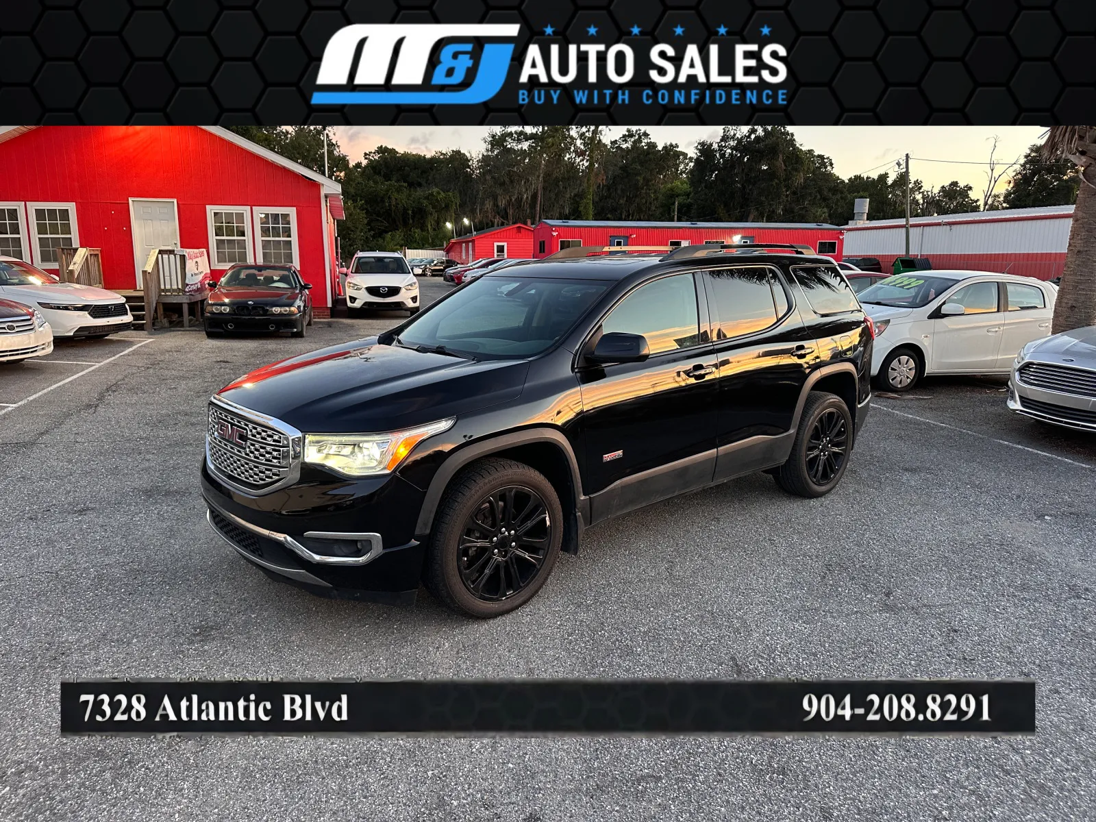 Black 2017 GMC Acadia SLT-1 for sale in Jacksonville, FL