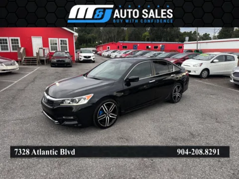 Black 2017 Honda Accord Sport for sale in Jacksonville, FL