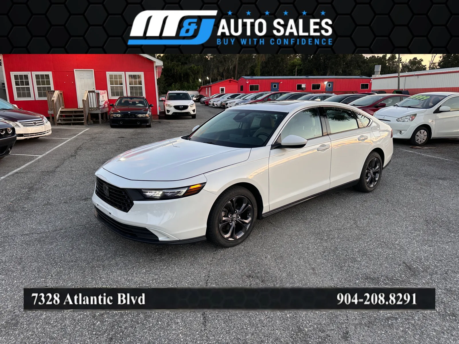 White 2023 Honda Accord EX for sale in Jacksonville, FL