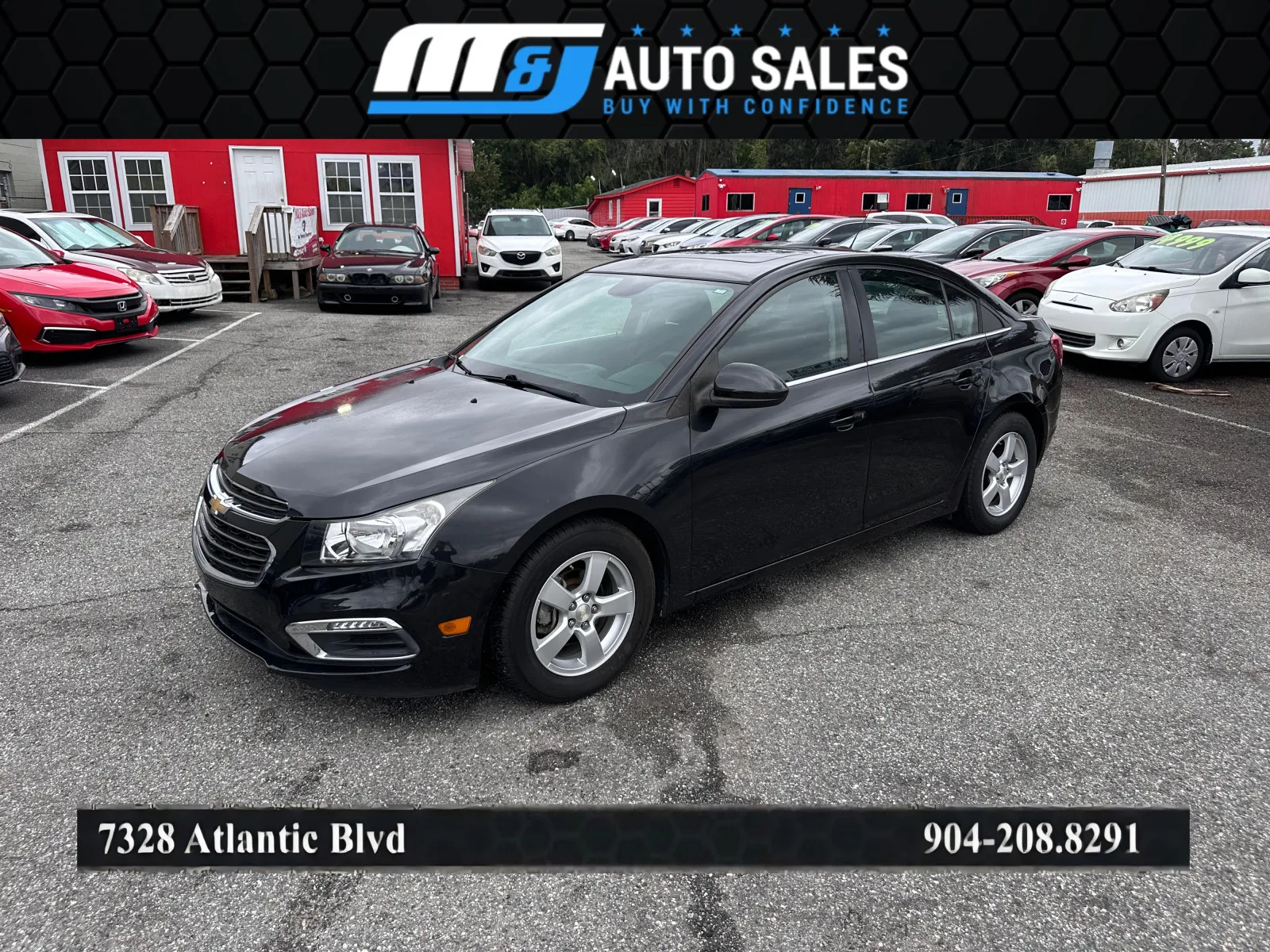 Black 2016 Chevrolet Cruze Limited 1LT Auto for sale in Jacksonville, FL