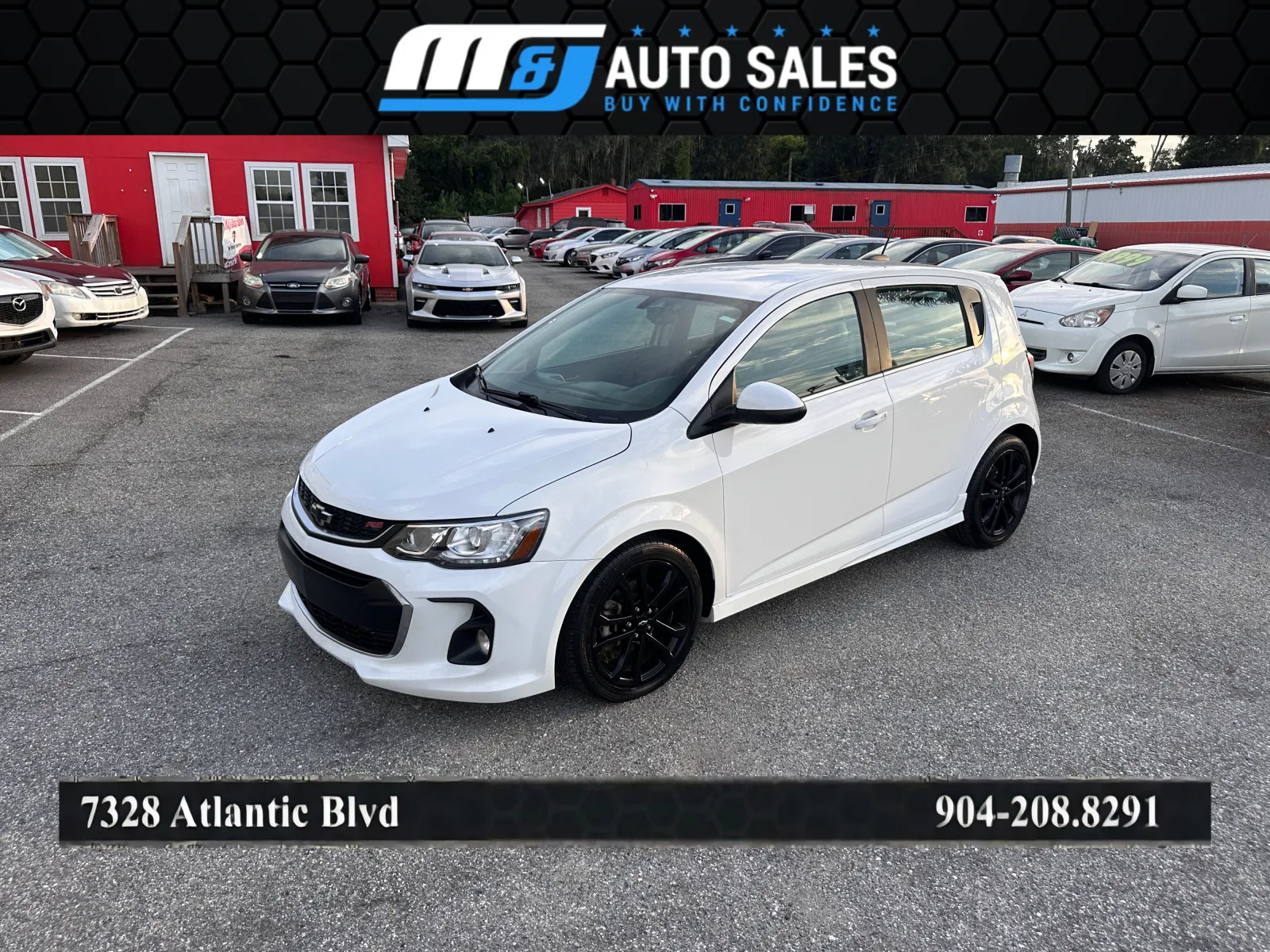 White 2018 Chevrolet Sonic Premier Auto for sale in Jacksonville, FL