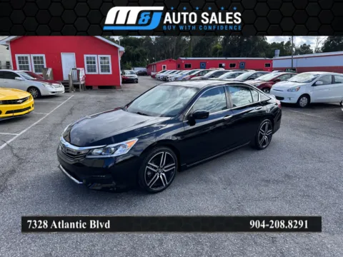 Black 2017 Honda Accord Sport for sale in Jacksonville, FL