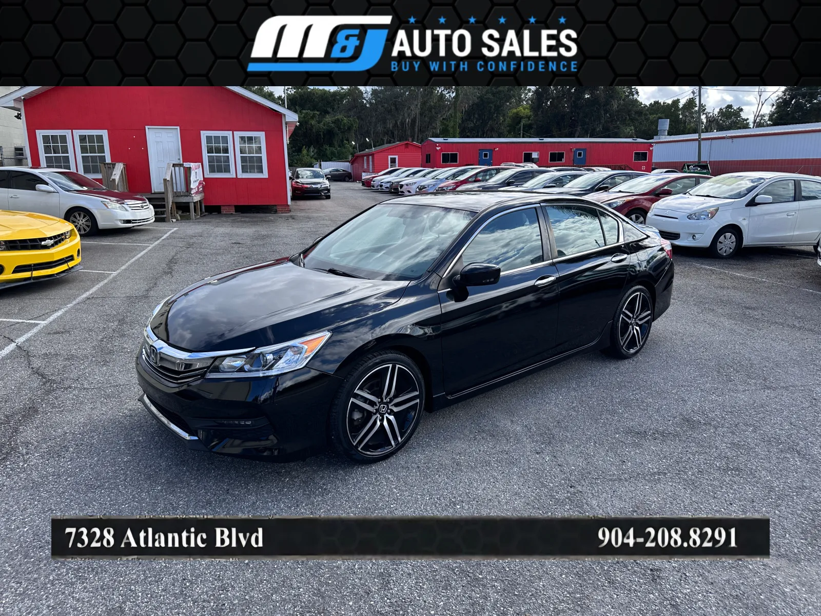 Black 2017 Honda Accord Sport for sale in Jacksonville, FL