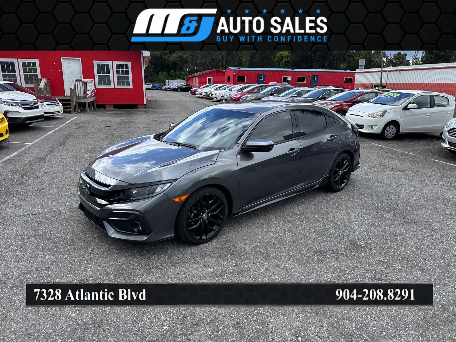 Gray 2021 Honda Civic Sport for sale in Jacksonville, FL