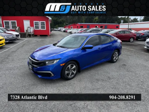 Blue 2019 Honda Civic LX for sale in Jacksonville, FL