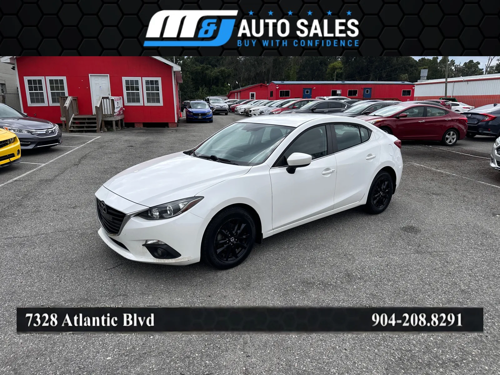 White 2015 Mazda Mazda3 i Touring for sale in Jacksonville, FL