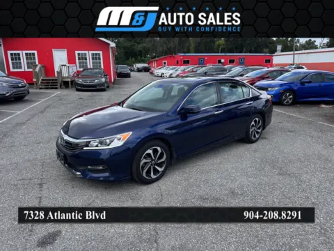 Blue 2017 Honda Accord EX-L w/Navi w/Honda Sensing for sale in Jacksonville, FL