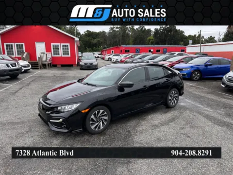 Black 2017 Honda Civic LX for sale in Jacksonville, FL