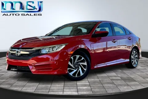Red 2018 Honda Civic EX for sale in Jacksonville, FL