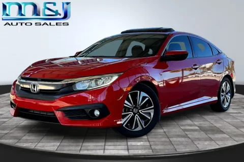 Red 2017 Honda Civic EX-T for sale in Jacksonville, FL